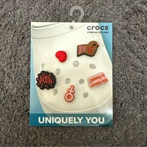 CROCS Jibbitz Charms Set - Red, Black, Pink